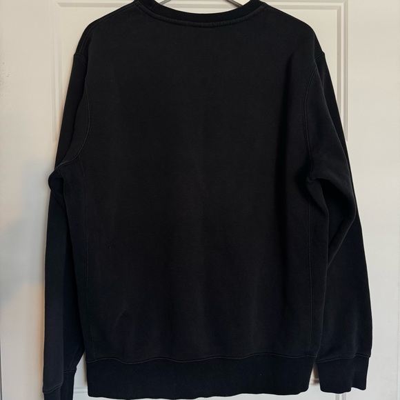 Nike Classic Black Crewneck Sweater Embroidered White Logo - Picture 7 of 10